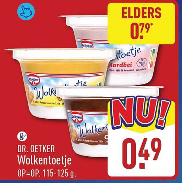 DR. OETKER Wolkentoetje OP=OP. 115-125 g.