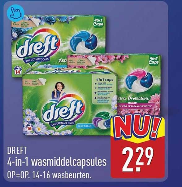 DREFT 4-in-1 wasmiddelcapsules