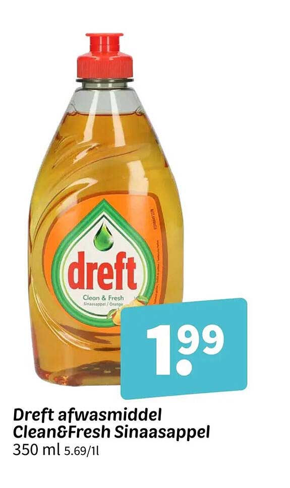 Dreft afwasmiddel Clean&Fresh Sinaasappel