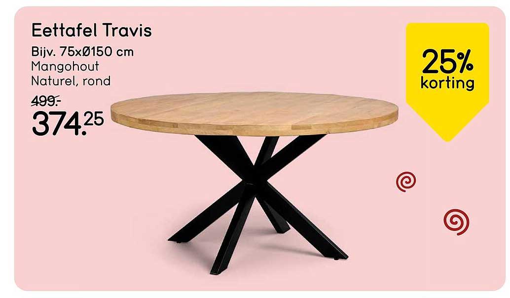 Eettafel Travis