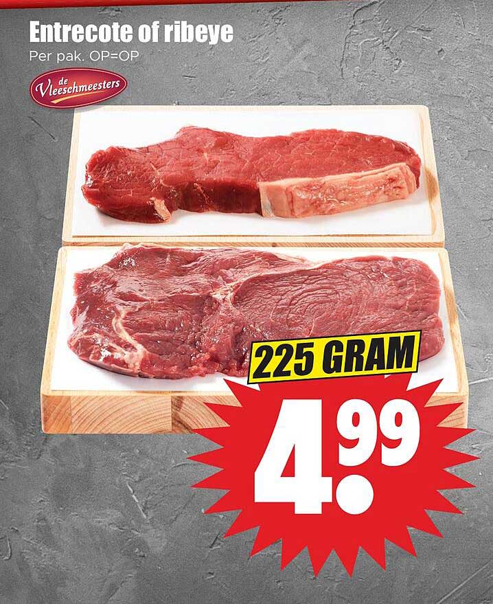 Entrecote of ribeye