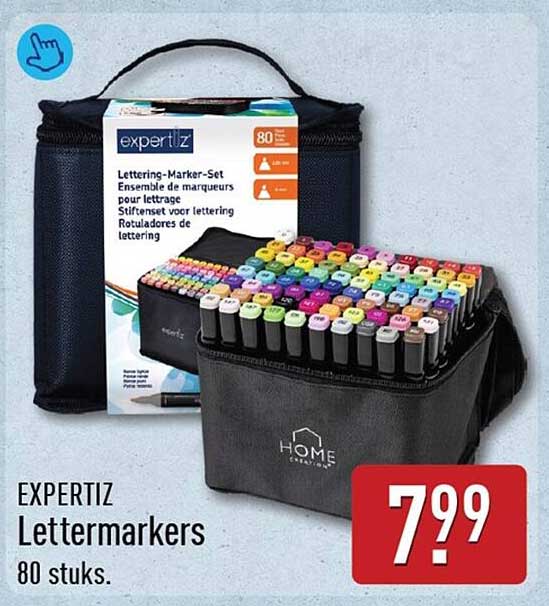 EXPERTIZ Lettermarkers 80 stuks