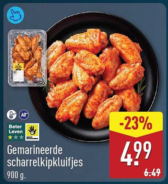 Gemarineerde scharrelkipkluifjes 900 g -23%