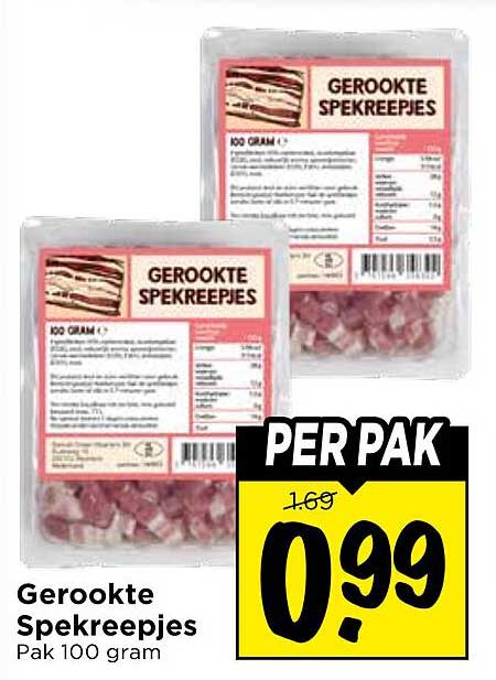 Gerookte Spekreepjes
