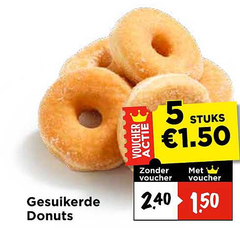 Gesuikerde Donuts