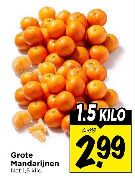Grote Mandarijnen Net 1,5 kilo