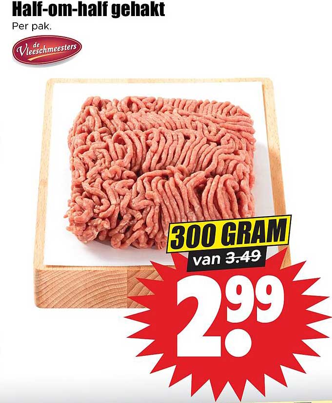 Half-om-half gehakt