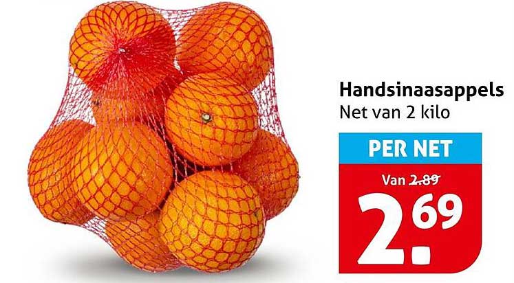 Handsinaasappels Net van 2 kilo PER NET