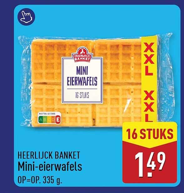HEERLIJK BANKET Mini-eierwafels 16 stuks