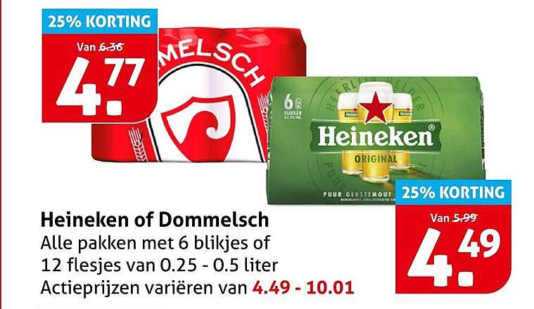 Heineken of Dommelsch