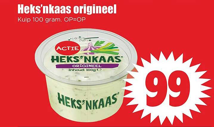 Heks'nkaas origineel Kuip 100 gram. OP=OP