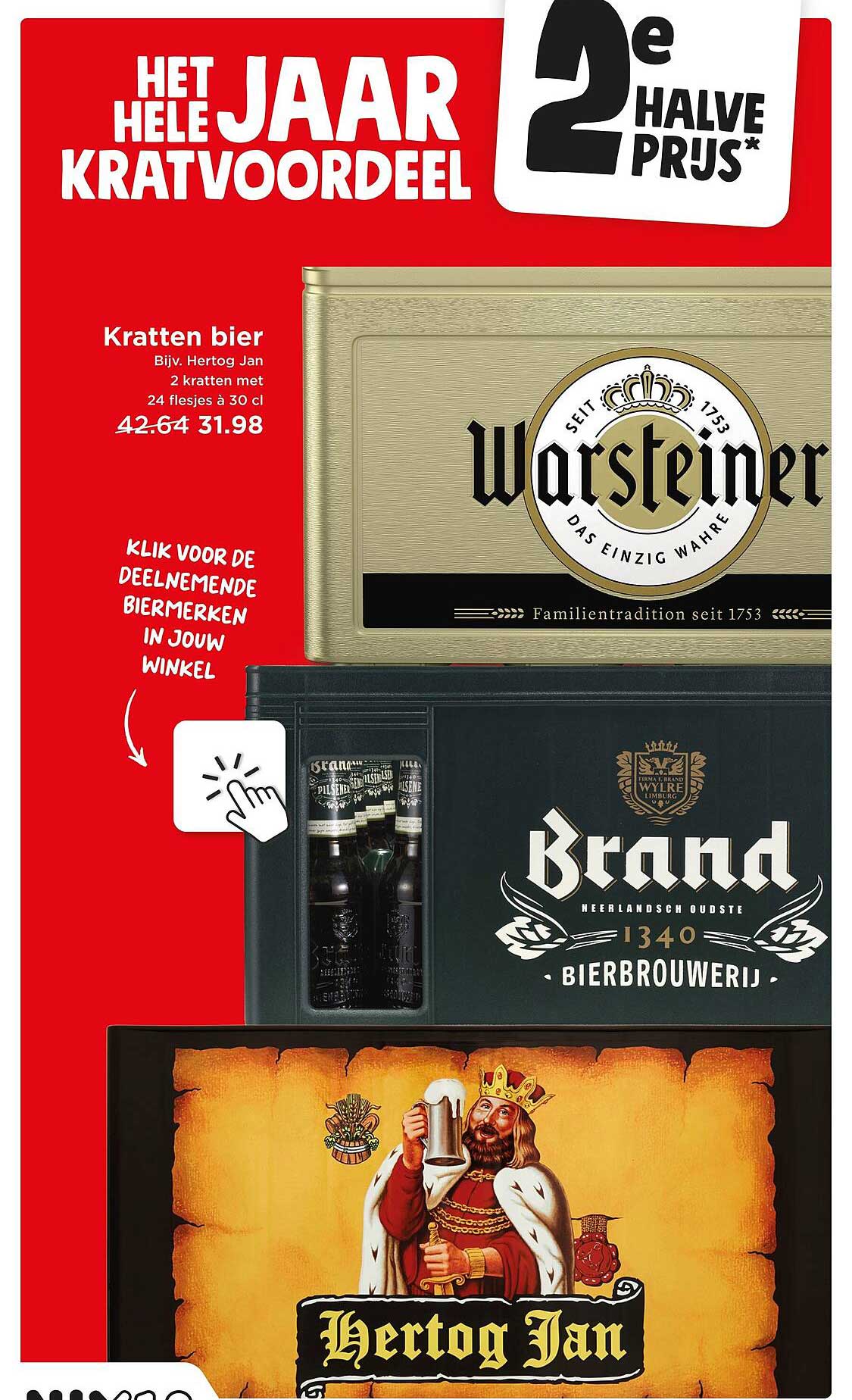 HET HELE JAAR KRATVOORDEEL 2e halve prijs