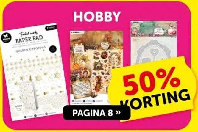HOBBY 50% KORTING