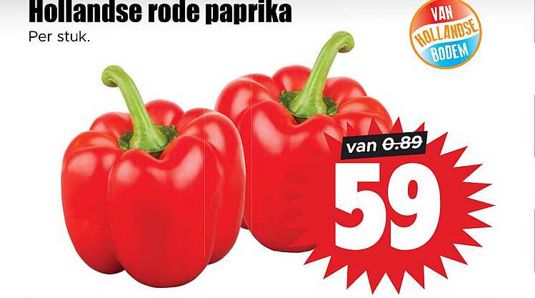 Hollandse rode paprika