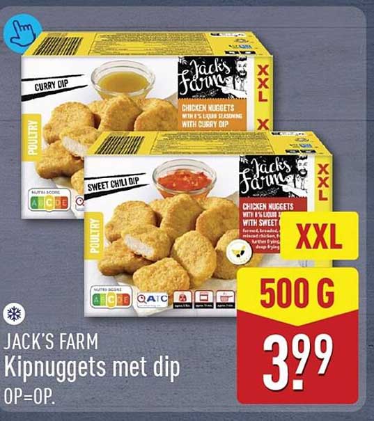 JACK'S FARM Kipnuggets met dip OP=OP.