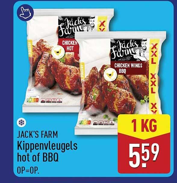 JACK'S FARM Kippenvleugels hot of BBQ