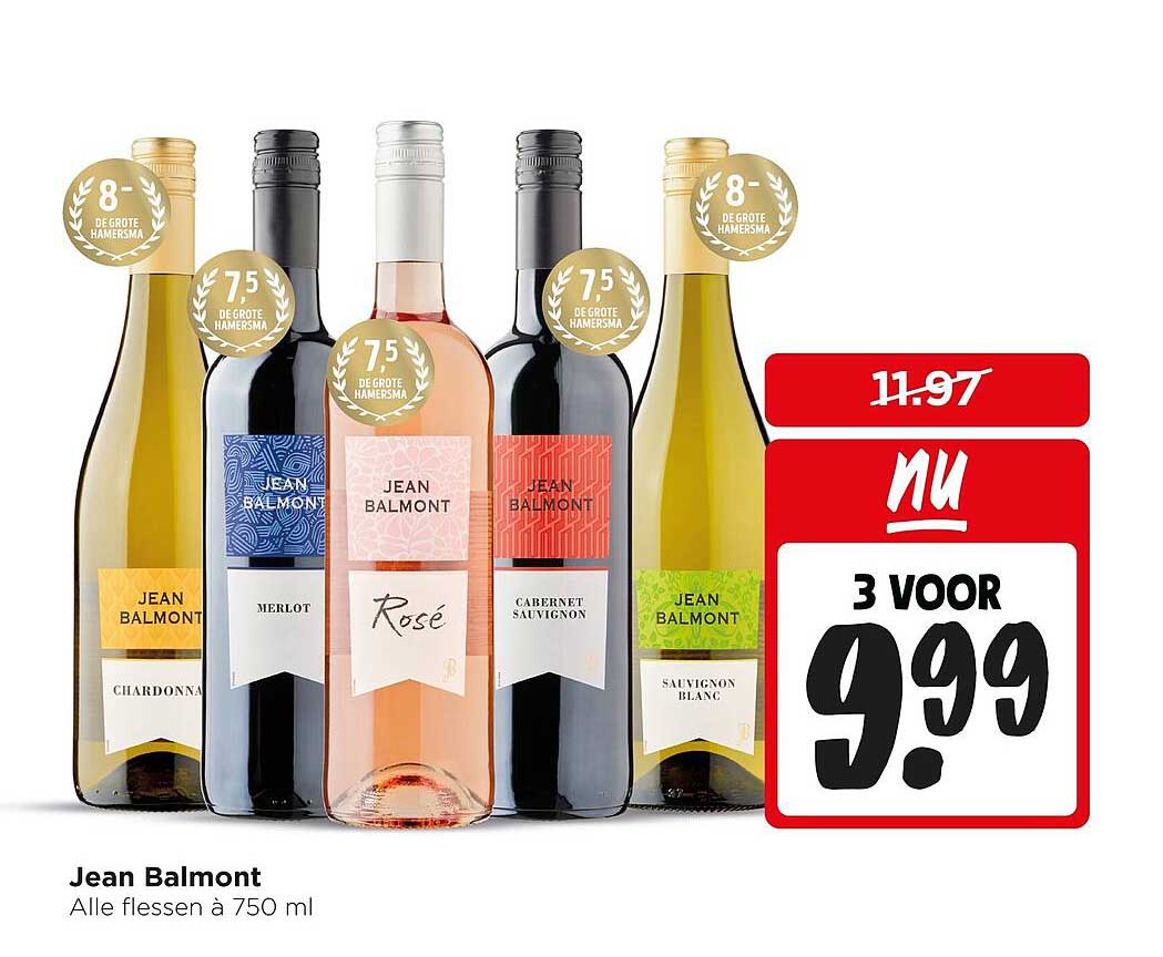 Jean Balmont Alle flessen à 750 ml