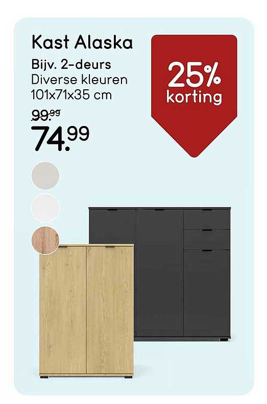 Kast Alaska 25% korting