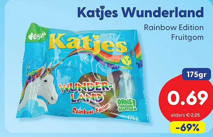 Katjes Wunderland Rainbow Edition Fruitgum