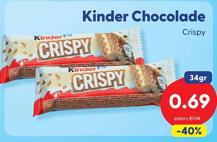 Kinder Chocolade Crispy