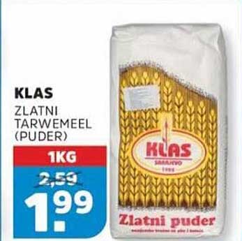 KLAS ZLATNI TARWEMEEL (PUDER) 1KG