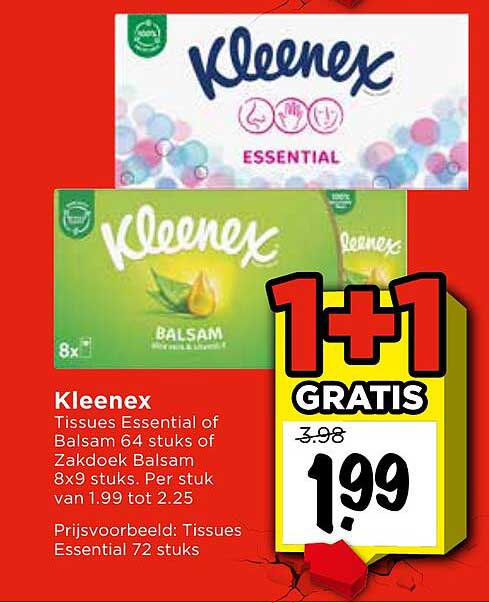 Kleenex 1+1 GRATIS