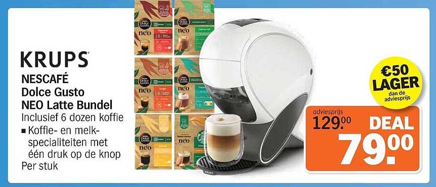 KRUPS NESCAFÉ Dolce Gusto NEO Latte Bundel