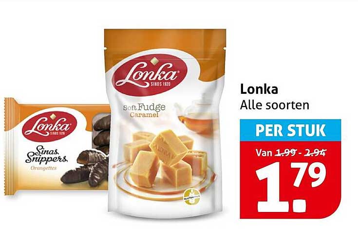 Lonka Alle soorten PER STUK