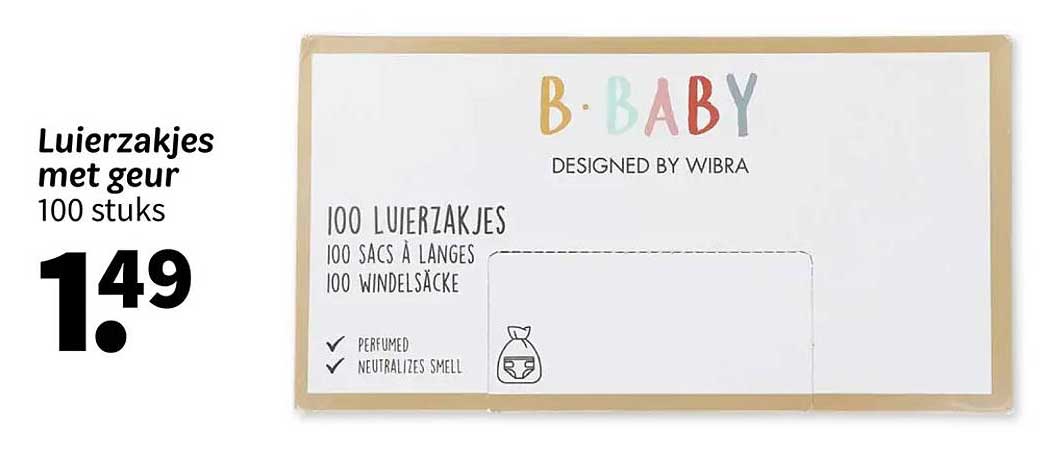 Luierzakjes met geur 100 stuks
