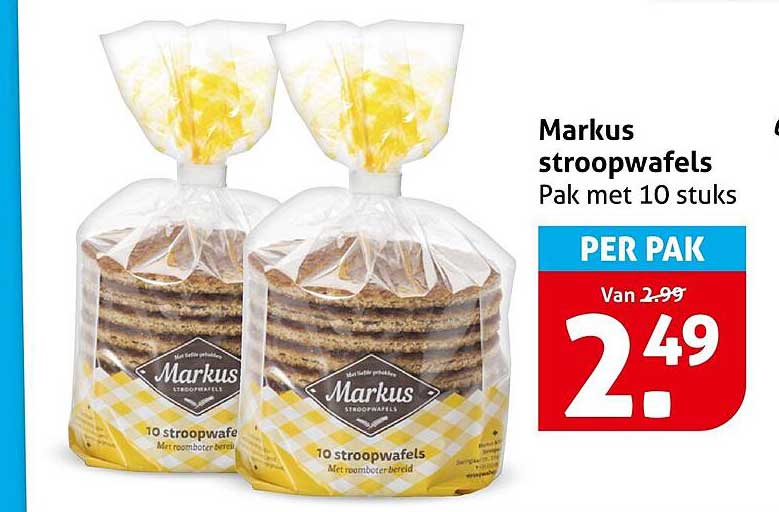 Markus stroopwafels Pak met 10 stuks