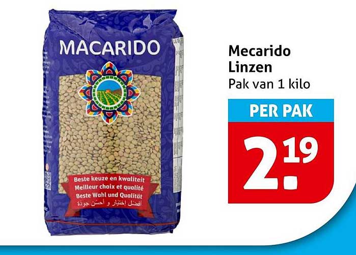 Mecarido Linzen Pak van 1 kilo