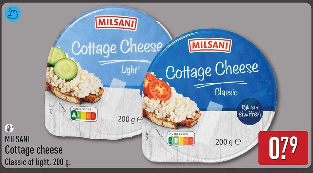 MILSANI Cottage cheese Classic of light. 200 g.