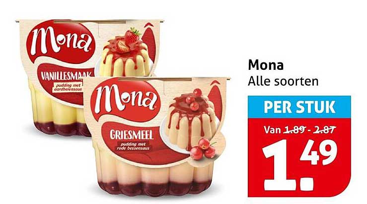 Mona Alle soorten PER STUK