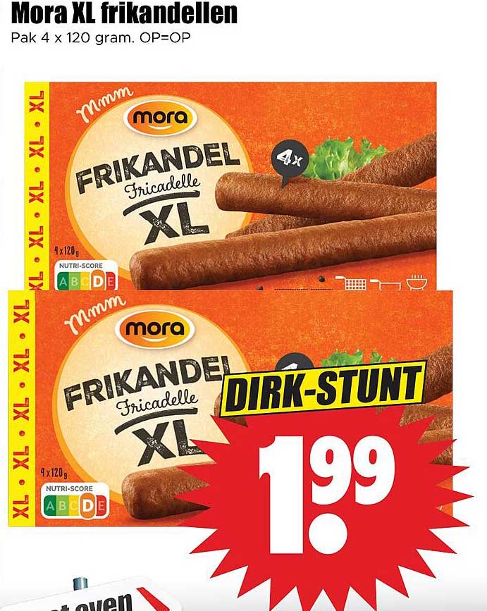 Mora XL frikandellen OP=OP