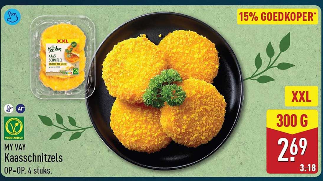 MY VAY Kaasschnitzels XXL 300 G
