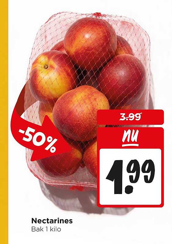 Nectarines Bak 1 kilo -50%