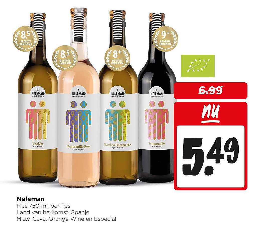 Neleman Fles 750 ml, per fles