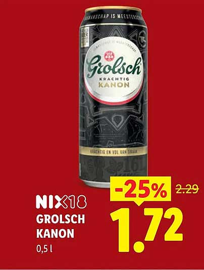 NIX18 Grolsch Kanon