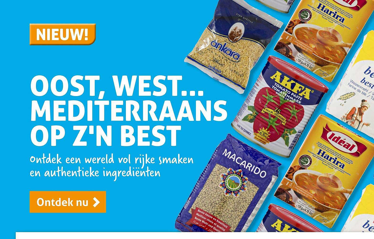 OOST, WEST... MEDITERRAANS OP Z'N BEST