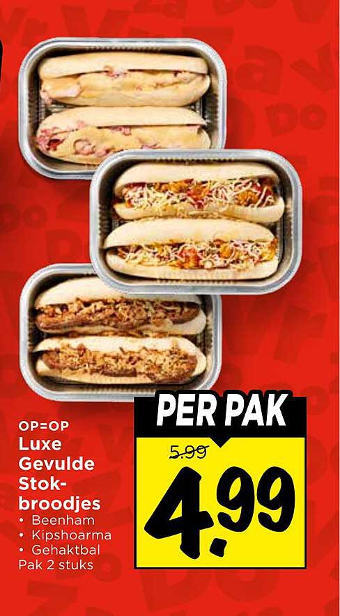 OP=OP Luxe Gevulde Stokbroodjes