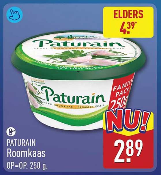 Paturain Roomkaas OP=OP. 250 g.