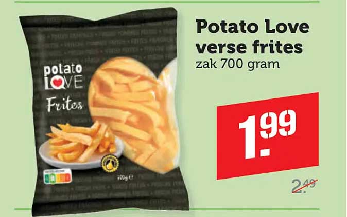 Potato Love verse frites zak 700 gram