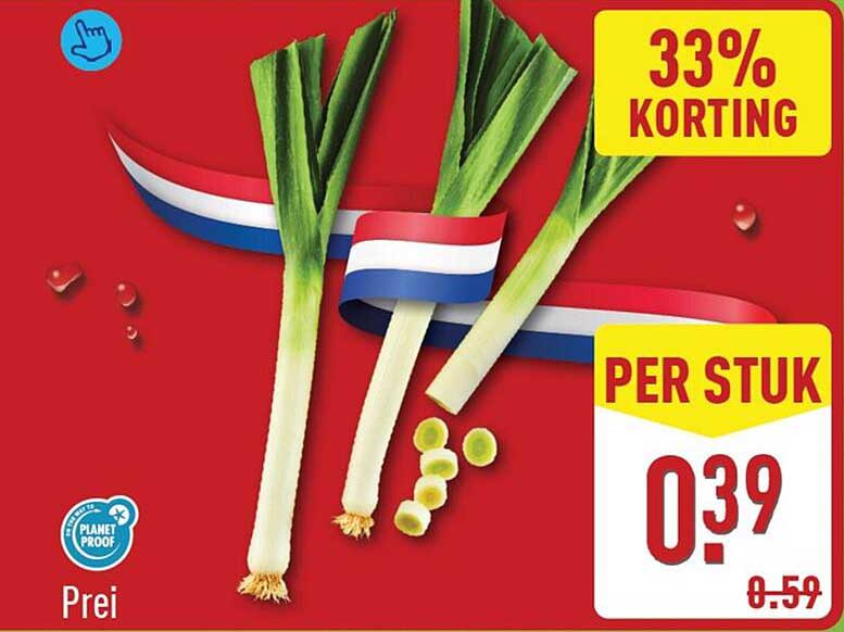 Prei 33% korting