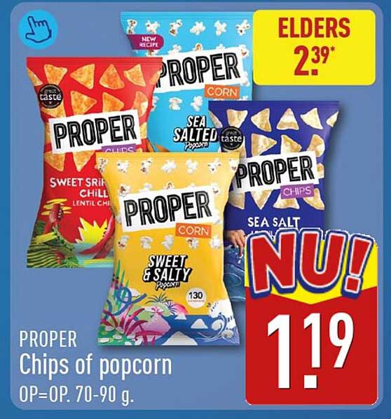 PROPER Chips of popcorn OP=OP 70-90 g.