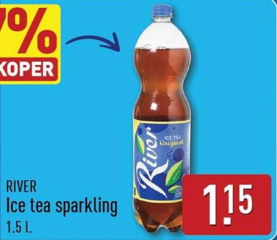 RIVER Ice tea sparkling 1.5 l.