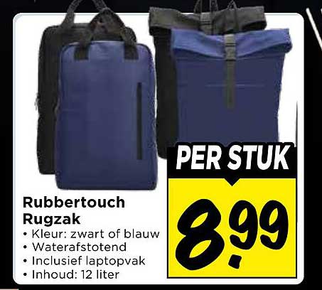 Rubbertouch Rugzak