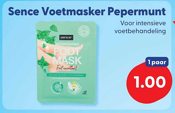 Sence Voetmasker Pepermunt