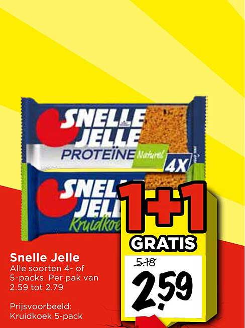 Snelle Jelle 1+1 gratis