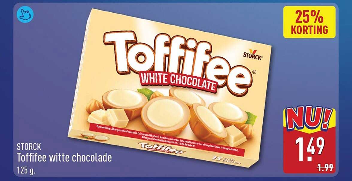 STORCK Toffifee witte chocolade 125 g.