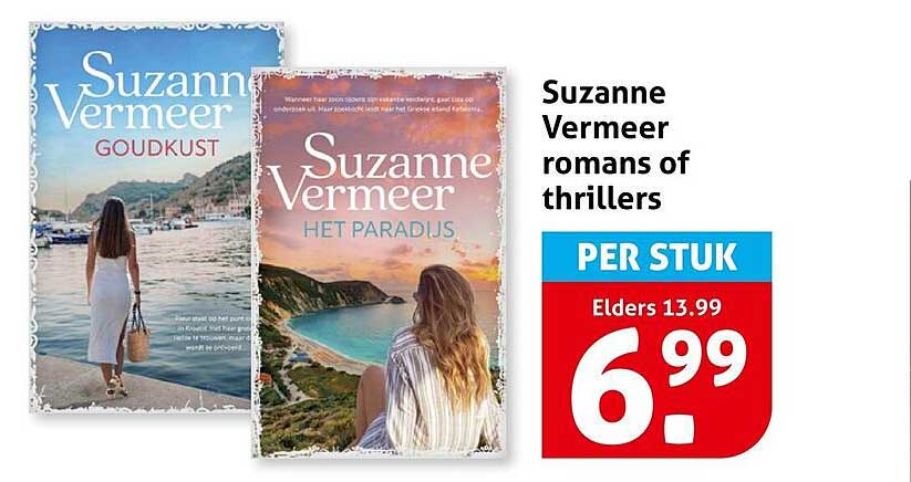 Suzanne Vermeer romans of thrillers PER STUK